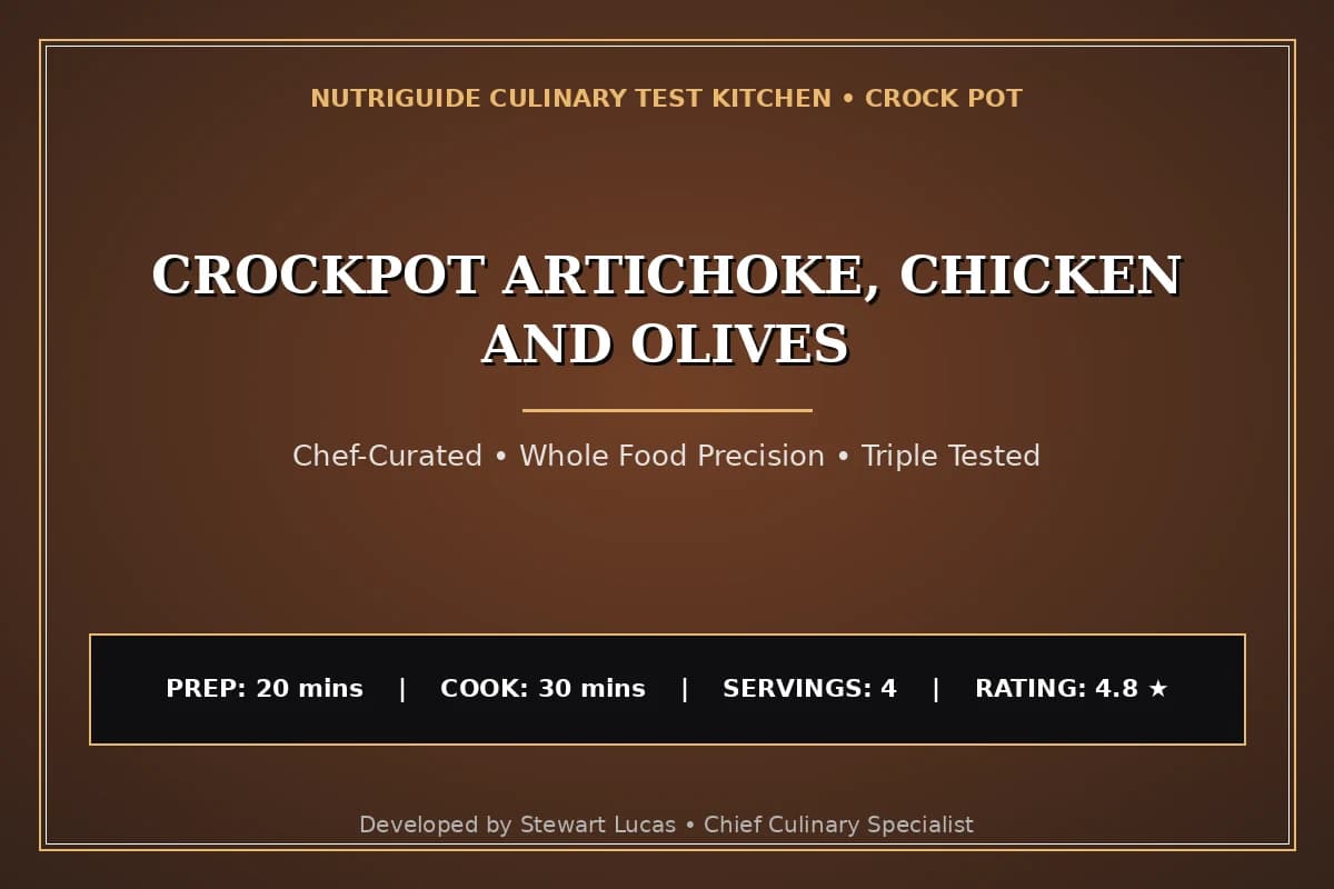 Crockpot Artichoke, Chicken And Olives