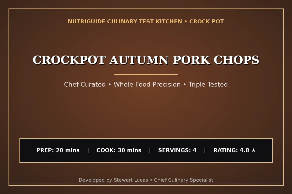 Crockpot Autumn Pork Chops