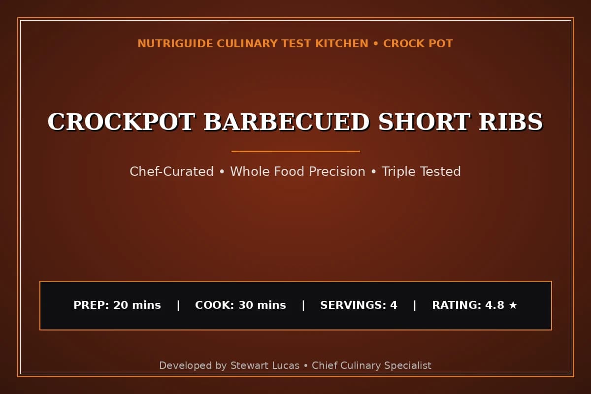 Crockpot Barbecued Short Ribs