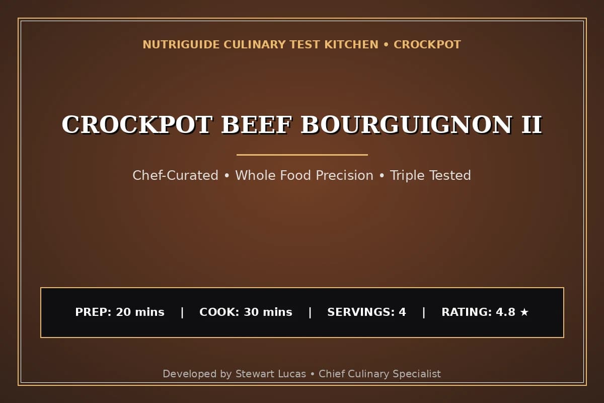 Crockpot Beef Bourguignon Ii