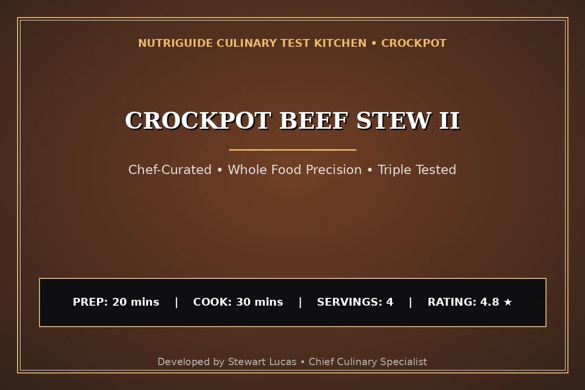 Crockpot Beef Stew Ii