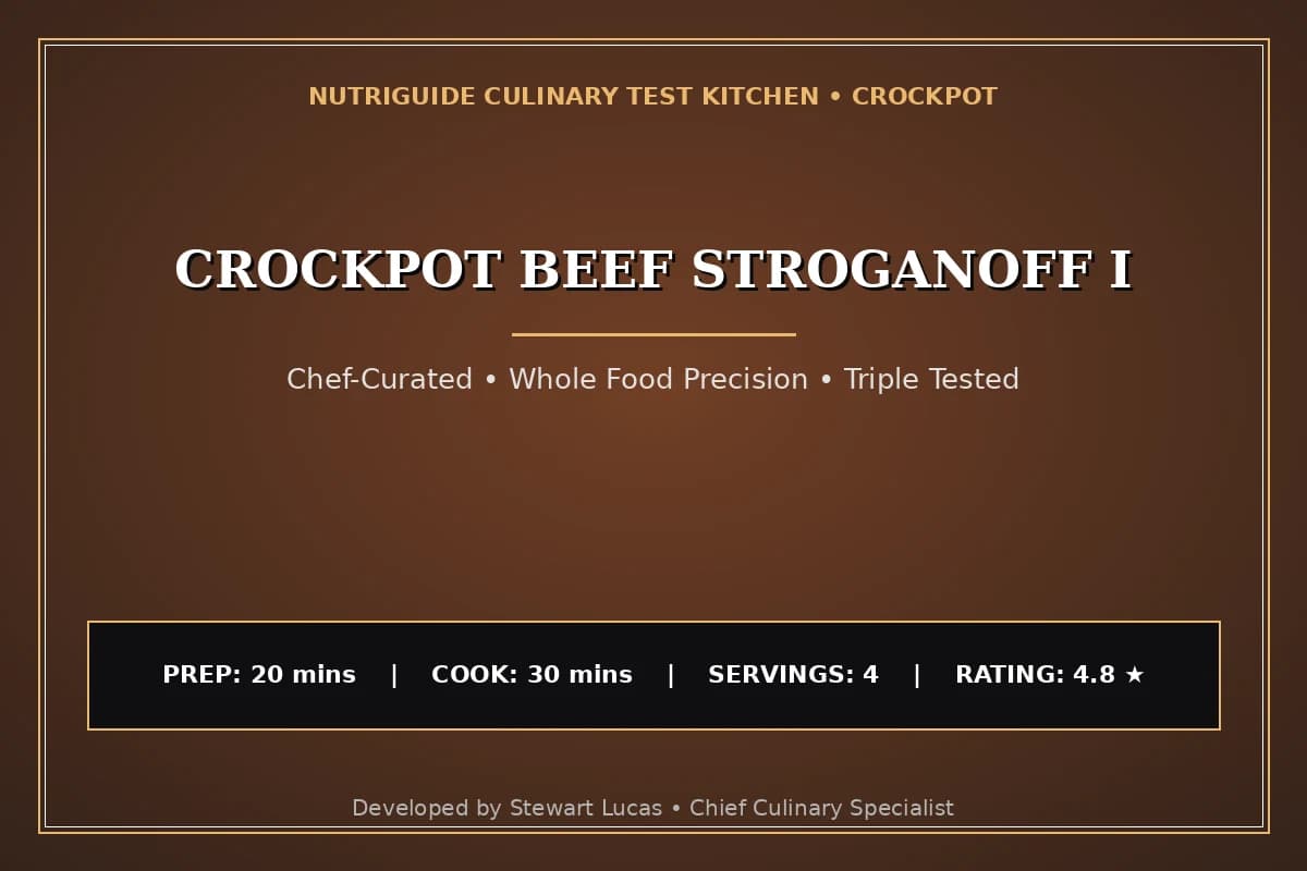 Crockpot Beef Stroganoff I