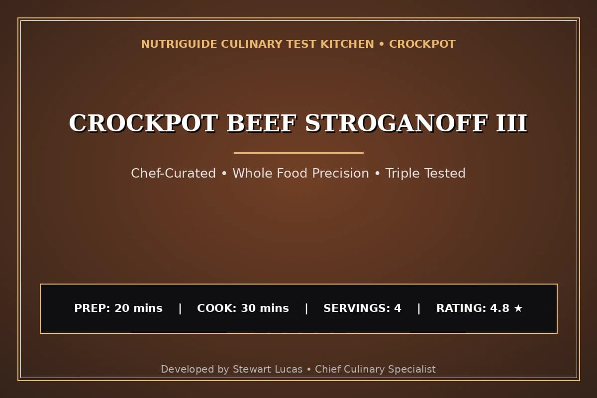 Crockpot Beef Stroganoff Iii