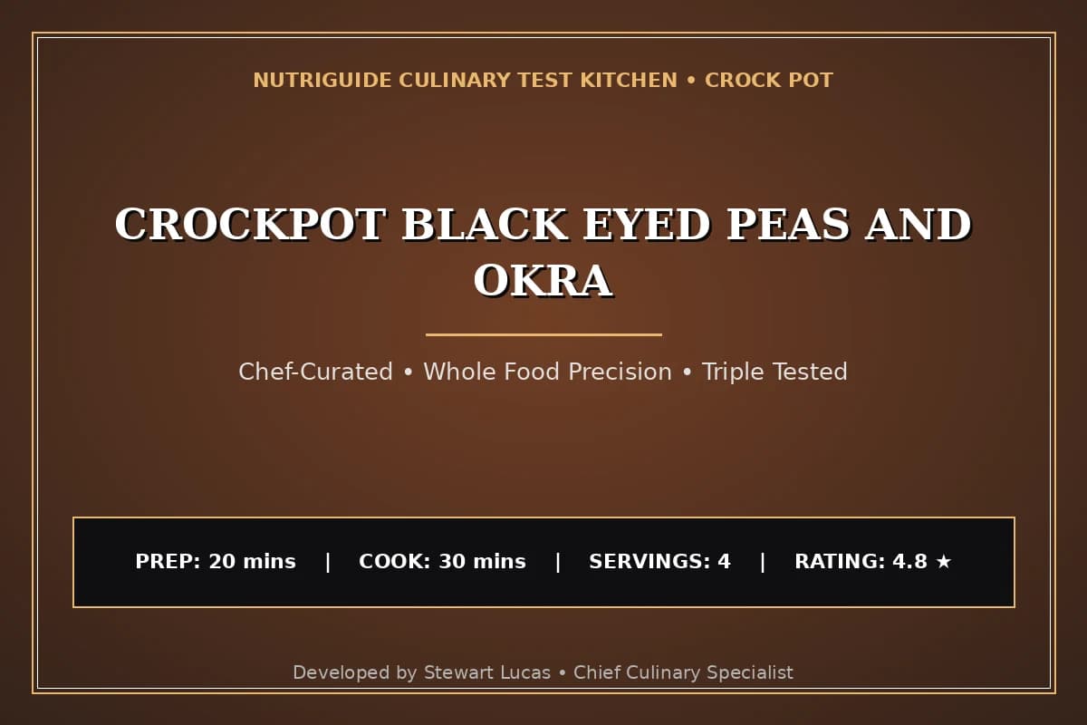 Crockpot Black Eyed Peas And Okra