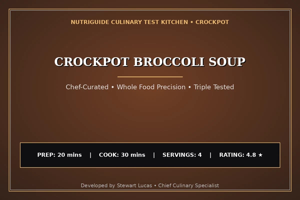 Crockpot Broccoli Soup