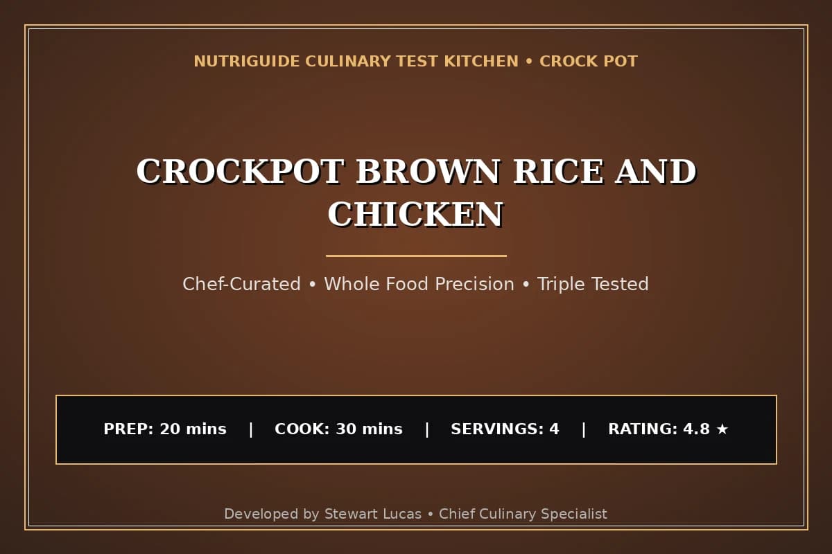 Crockpot Brown Rice And Chicken