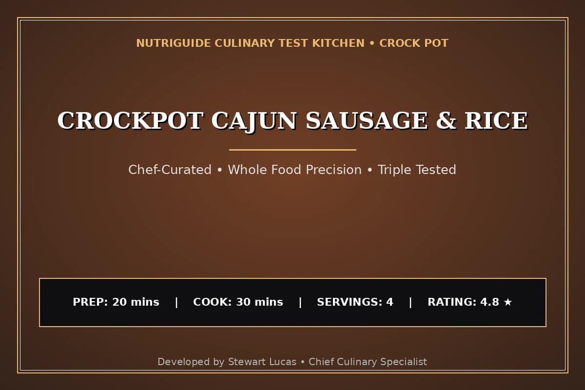Crockpot Cajun Sausage & Rice