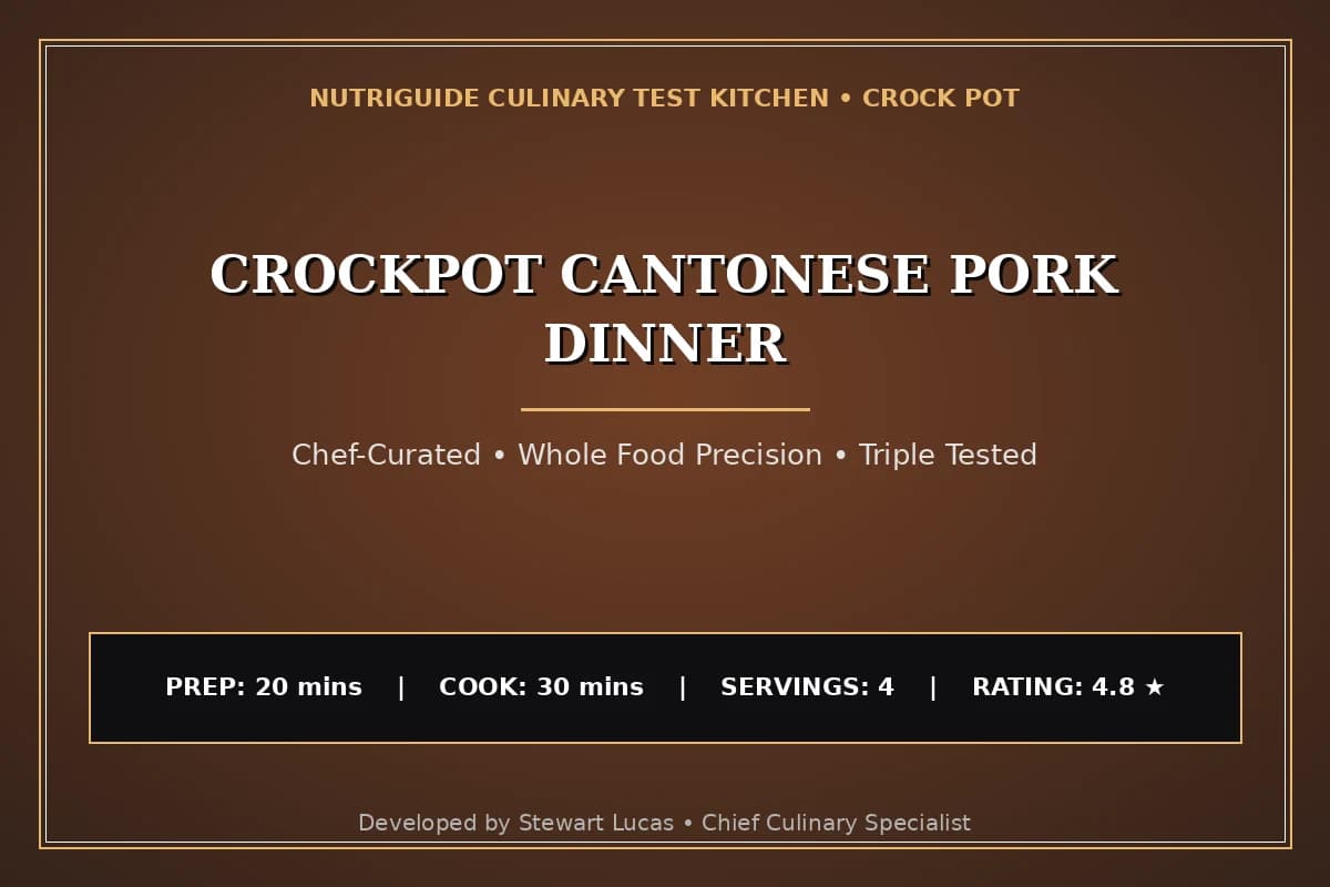 Crockpot Cantonese Pork Dinner
