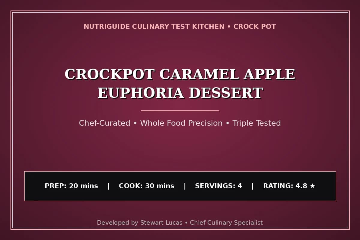 Crockpot Caramel Apple Euphoria Dessert