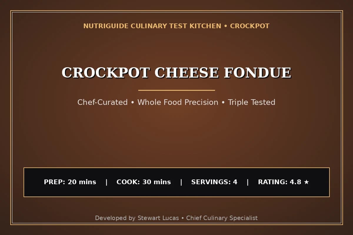 Crockpot Cheese Fondue