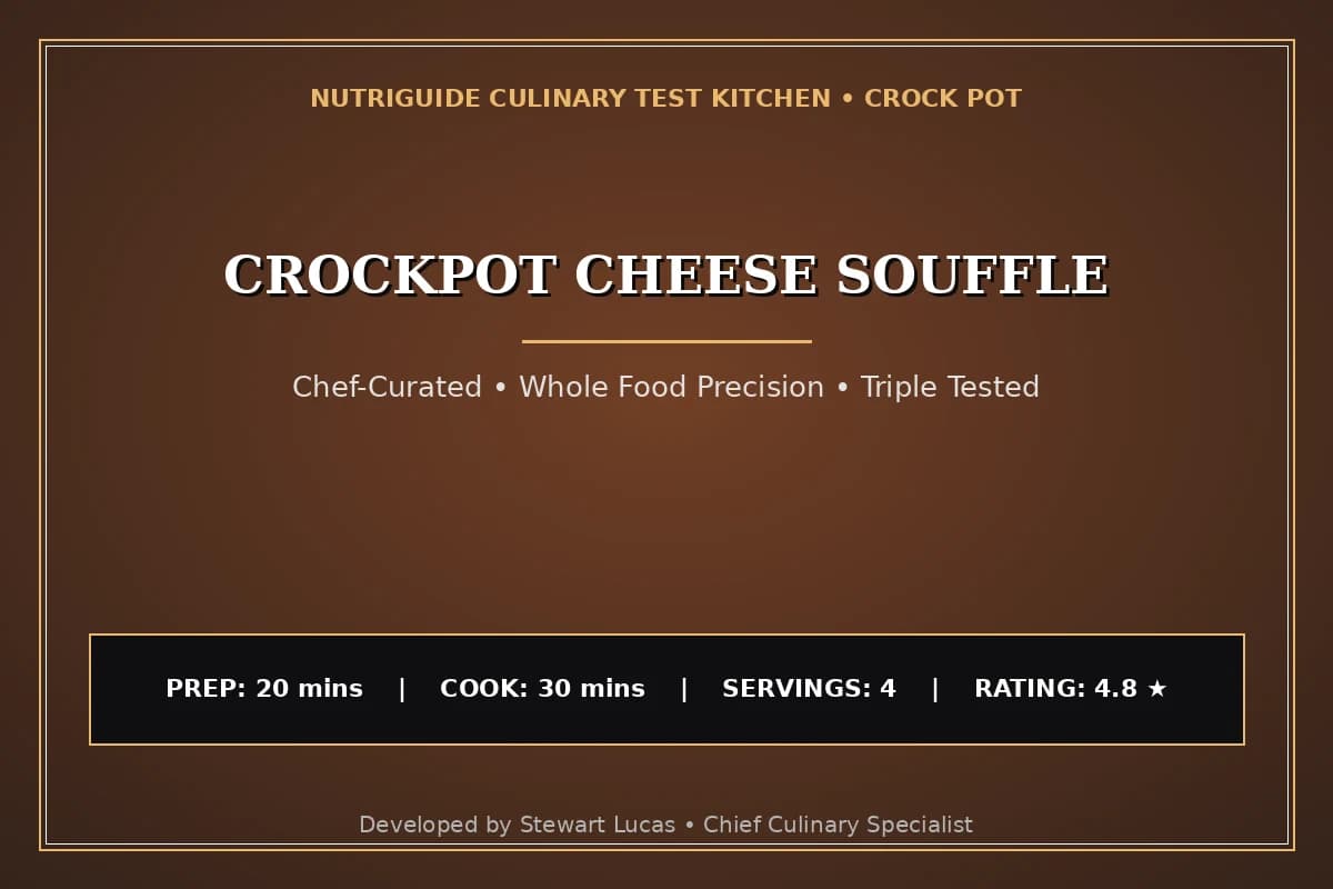 Crockpot Cheese Souffle