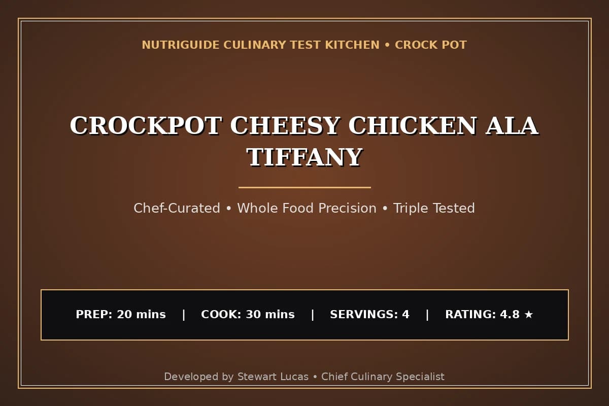 Crockpot Cheesy Chicken Ala Tiffany