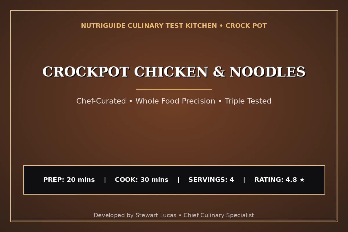 Crockpot Chicken & Noodles