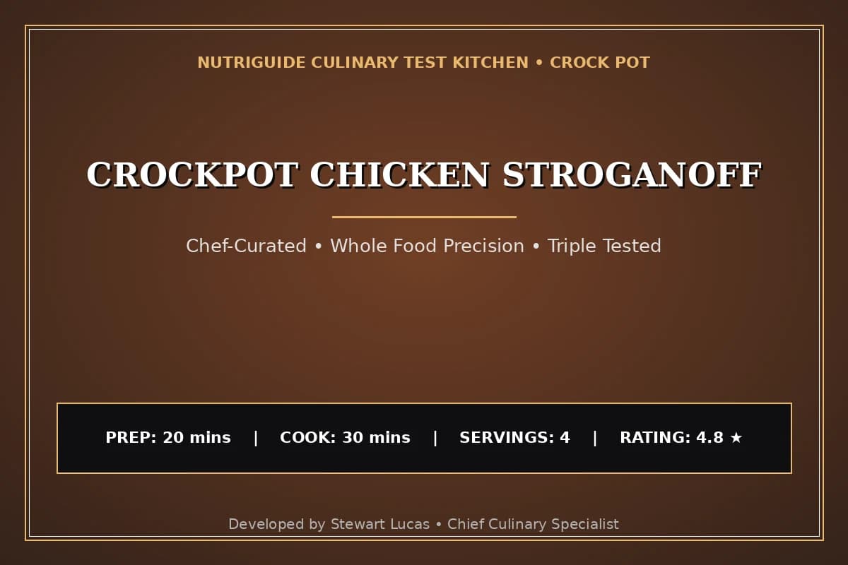 Crockpot Chicken Stroganoff