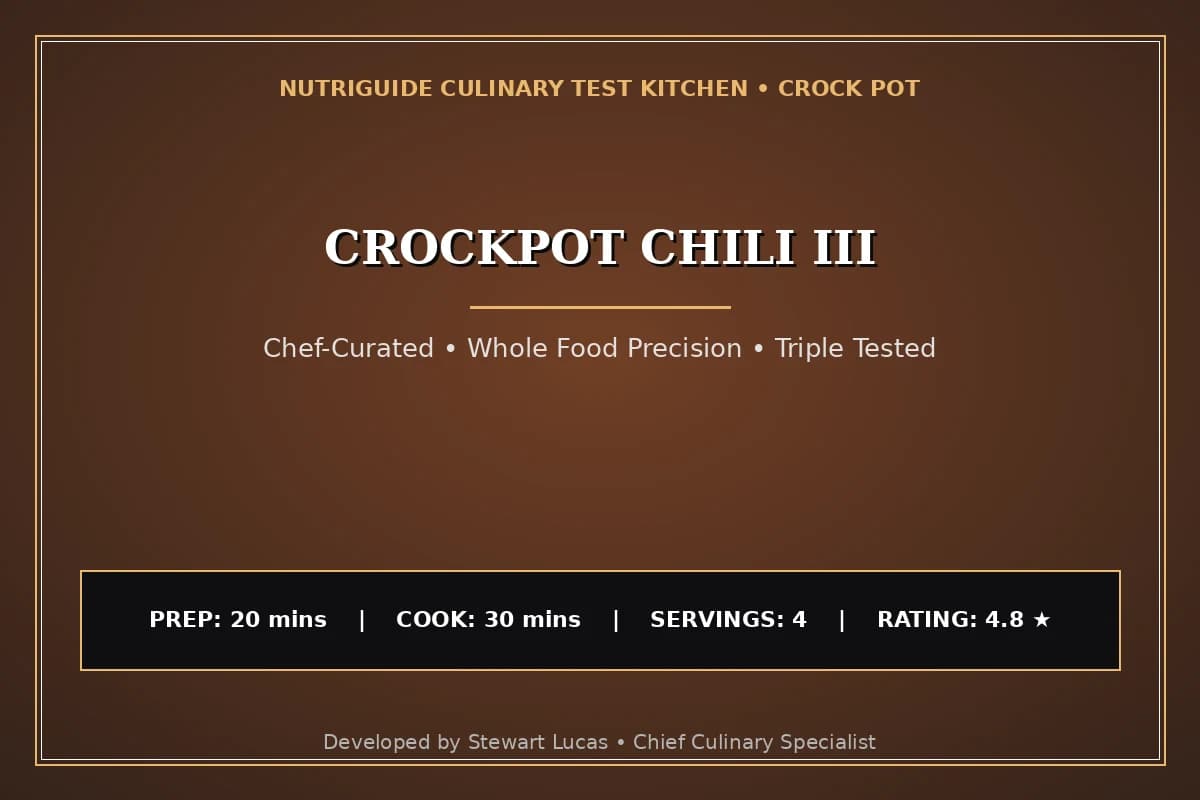 Crockpot Chili Iii