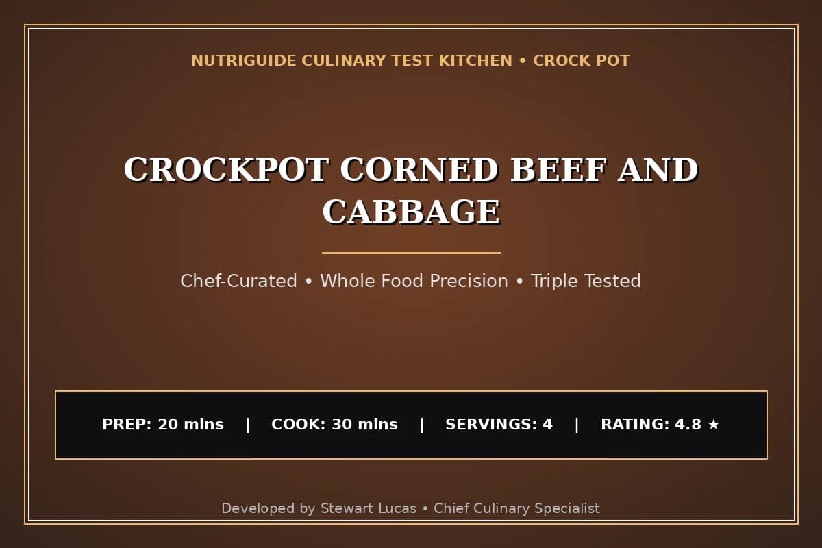 Crockpot Corned Beef And Cabbage