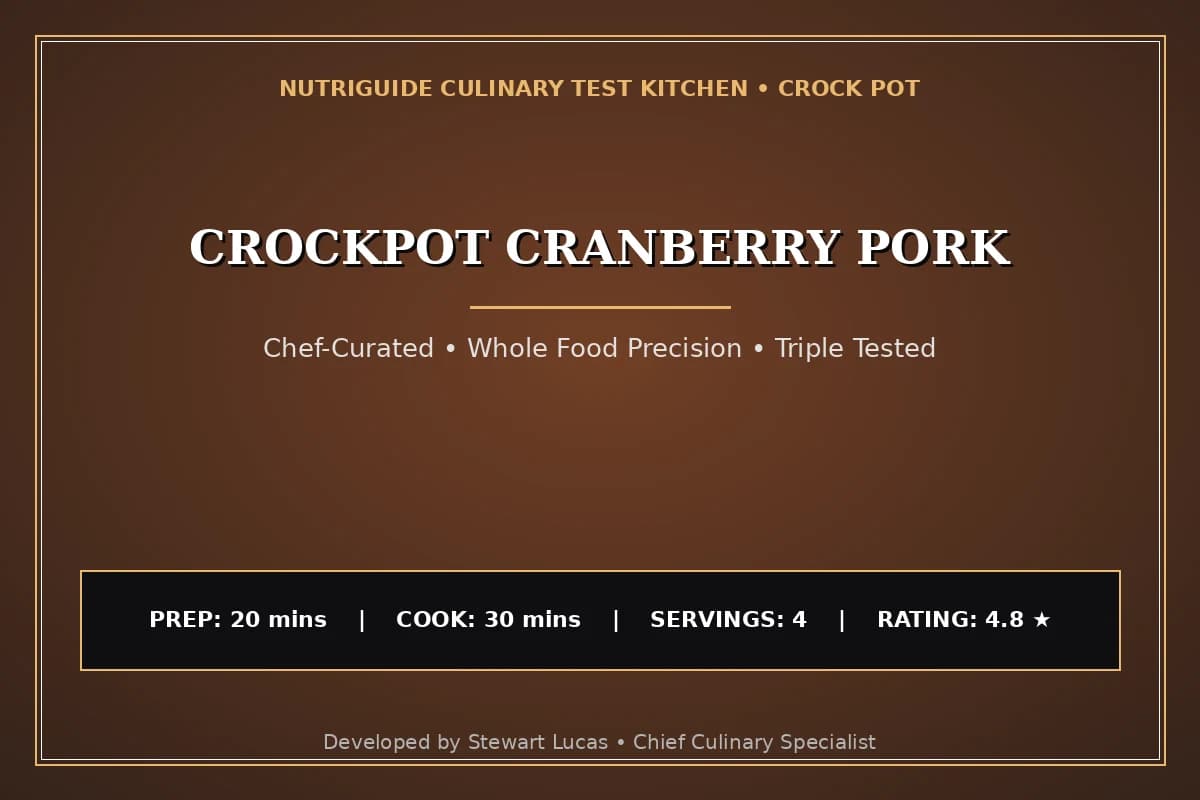 Crockpot Cranberry Pork