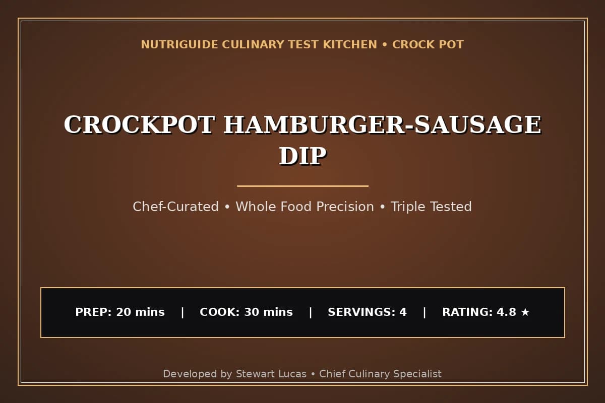 Crockpot Hamburger-Sausage Dip