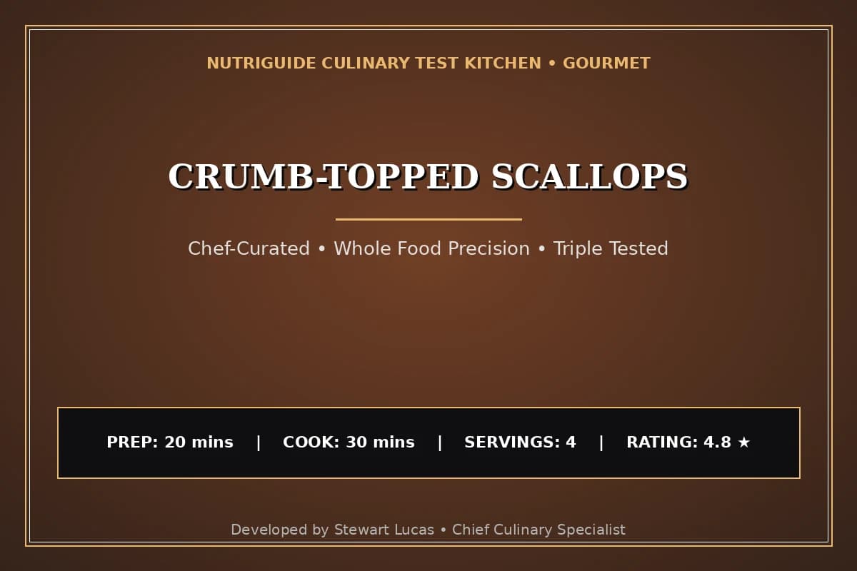 Crumb-Topped Scallops