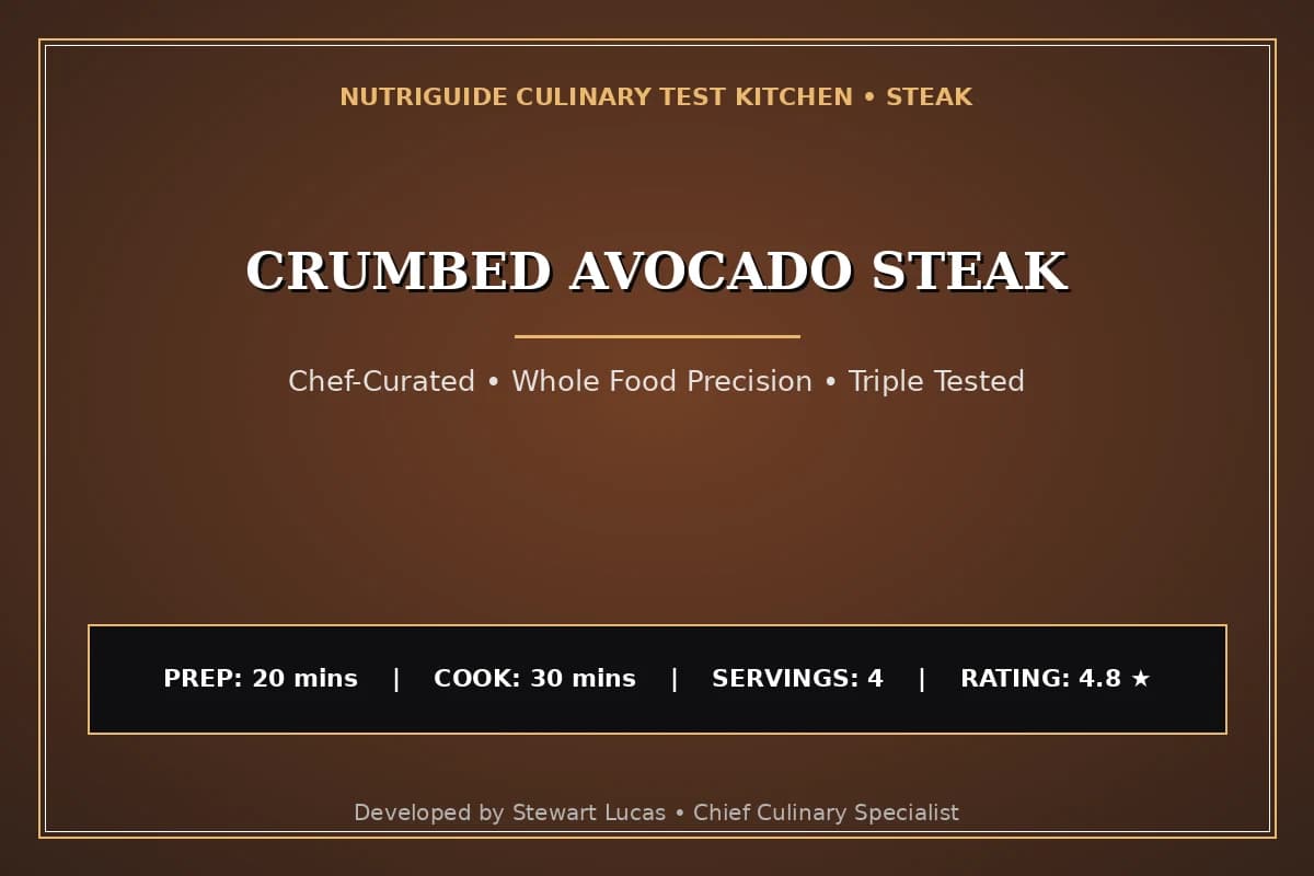 Crumbed Avocado Steak
