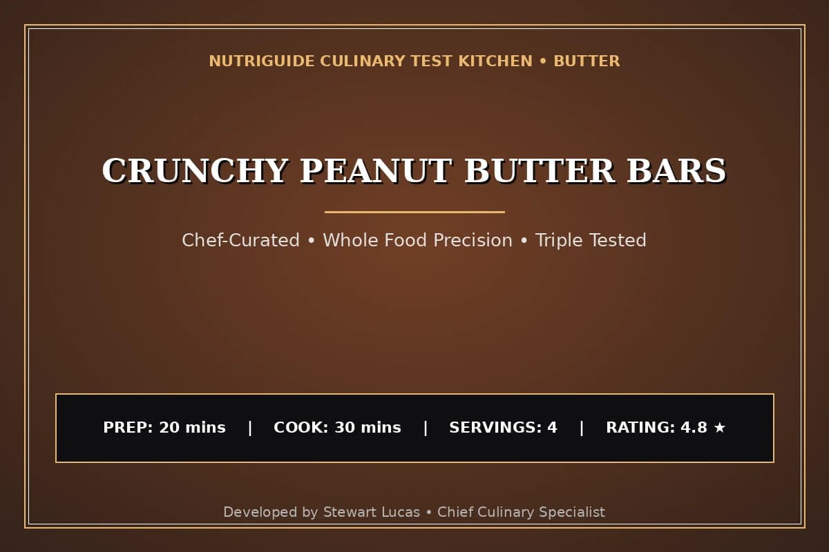 Crunchy Peanut Butter Bars