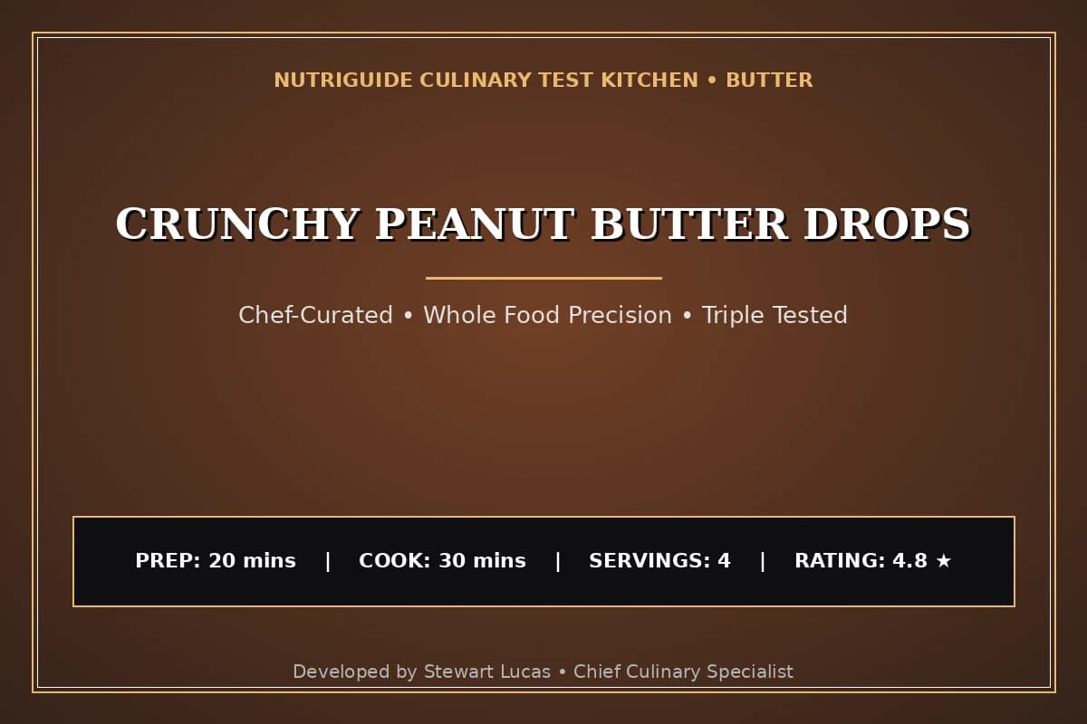 Crunchy Peanut Butter Drops