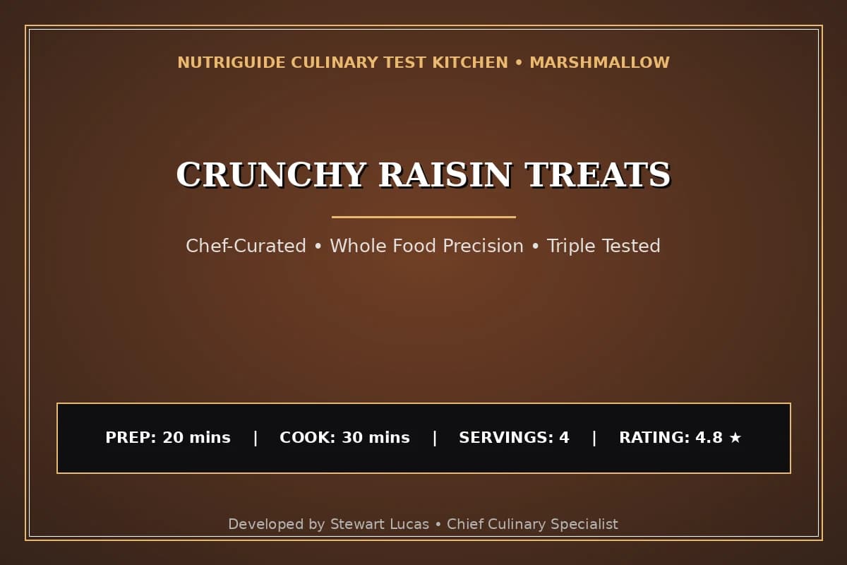 Crunchy Raisin Treats