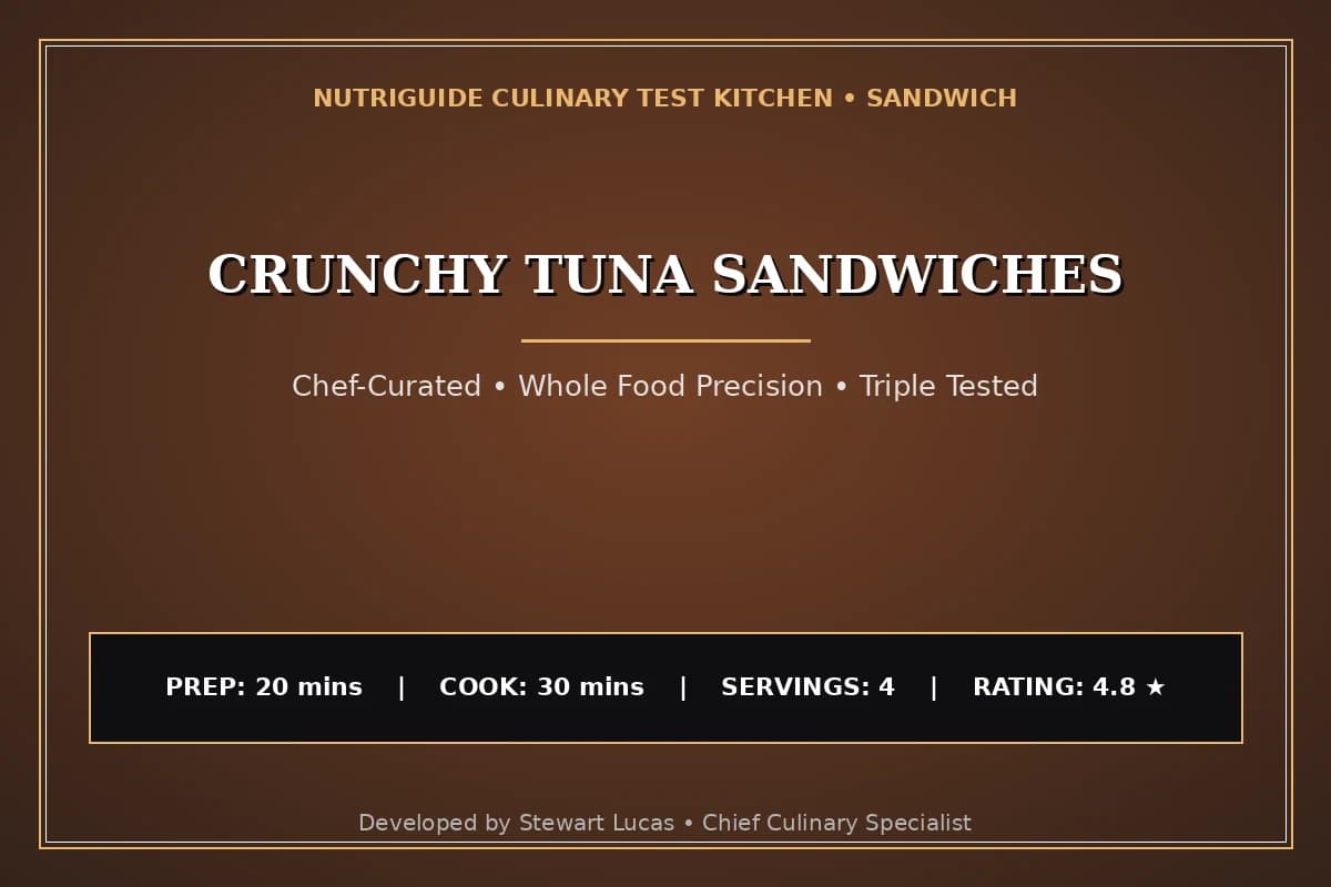 Crunchy Tuna Sandwiches
