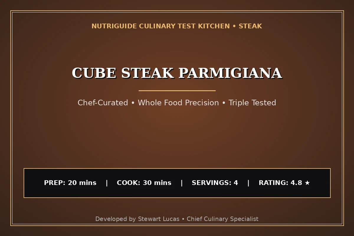 Cube Steak Parmigiana