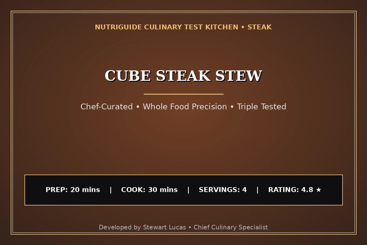 Cube Steak Stew