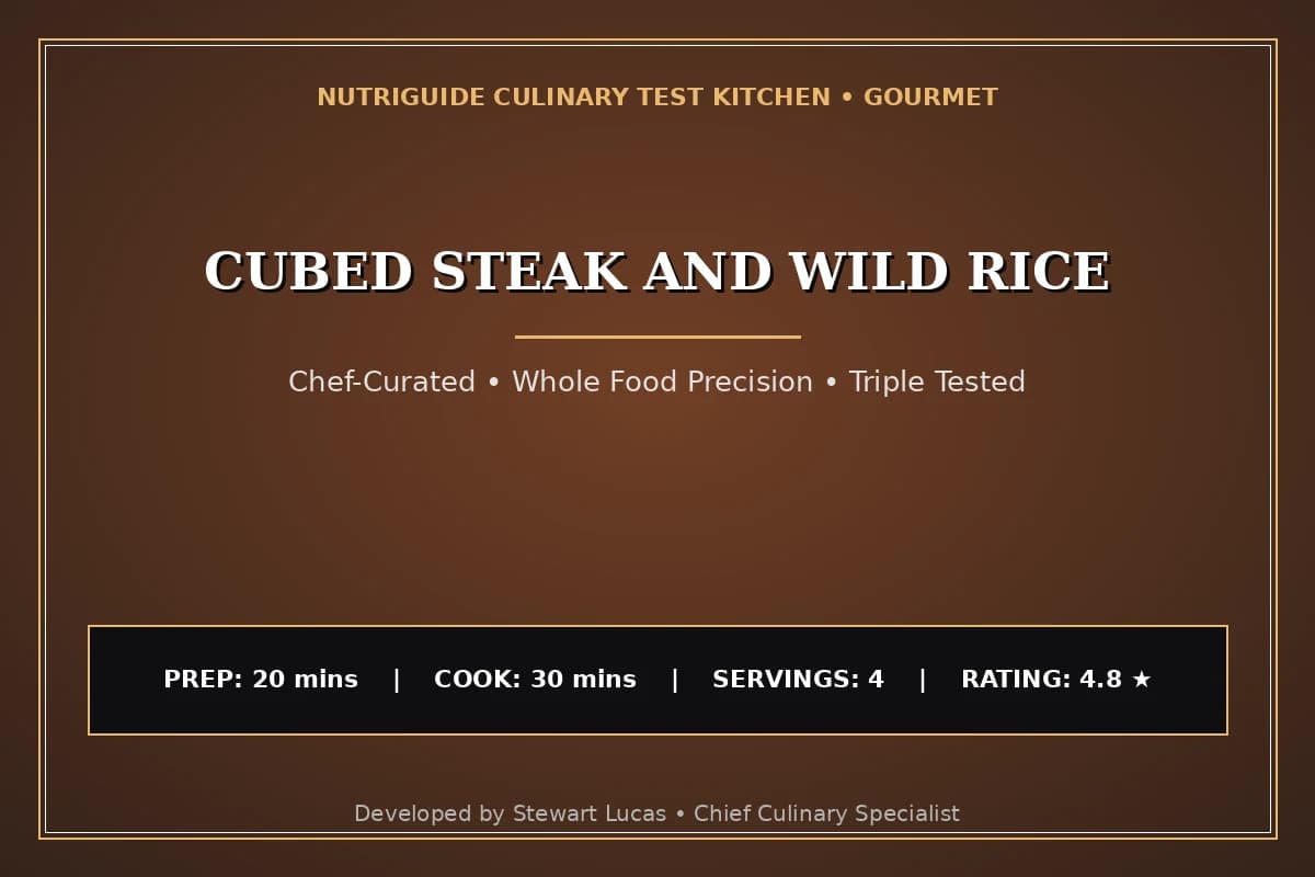 Cubed Steak And Wild Rice