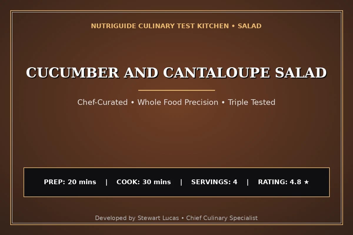 Cucumber And Cantaloupe Salad