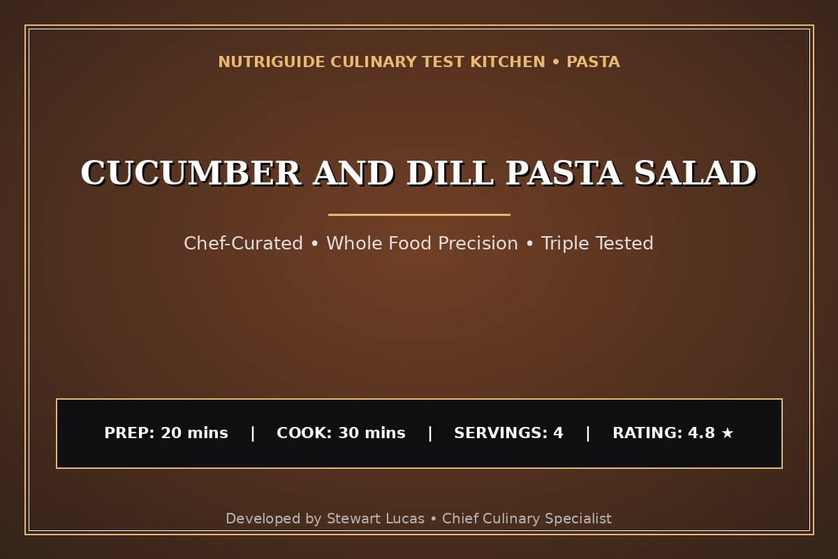 Cucumber And Dill Pasta Salad
