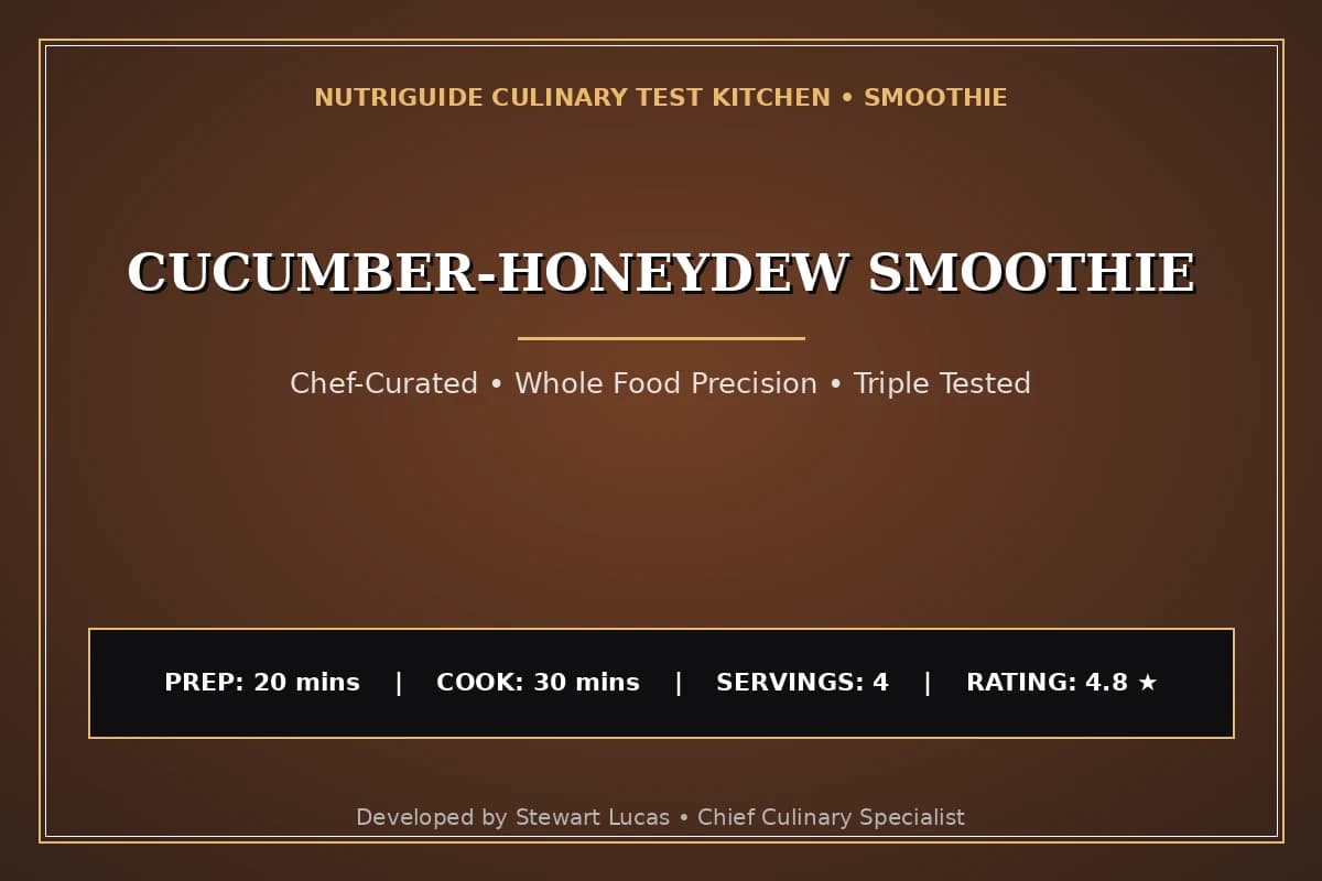 Cucumber-Honeydew Smoothie