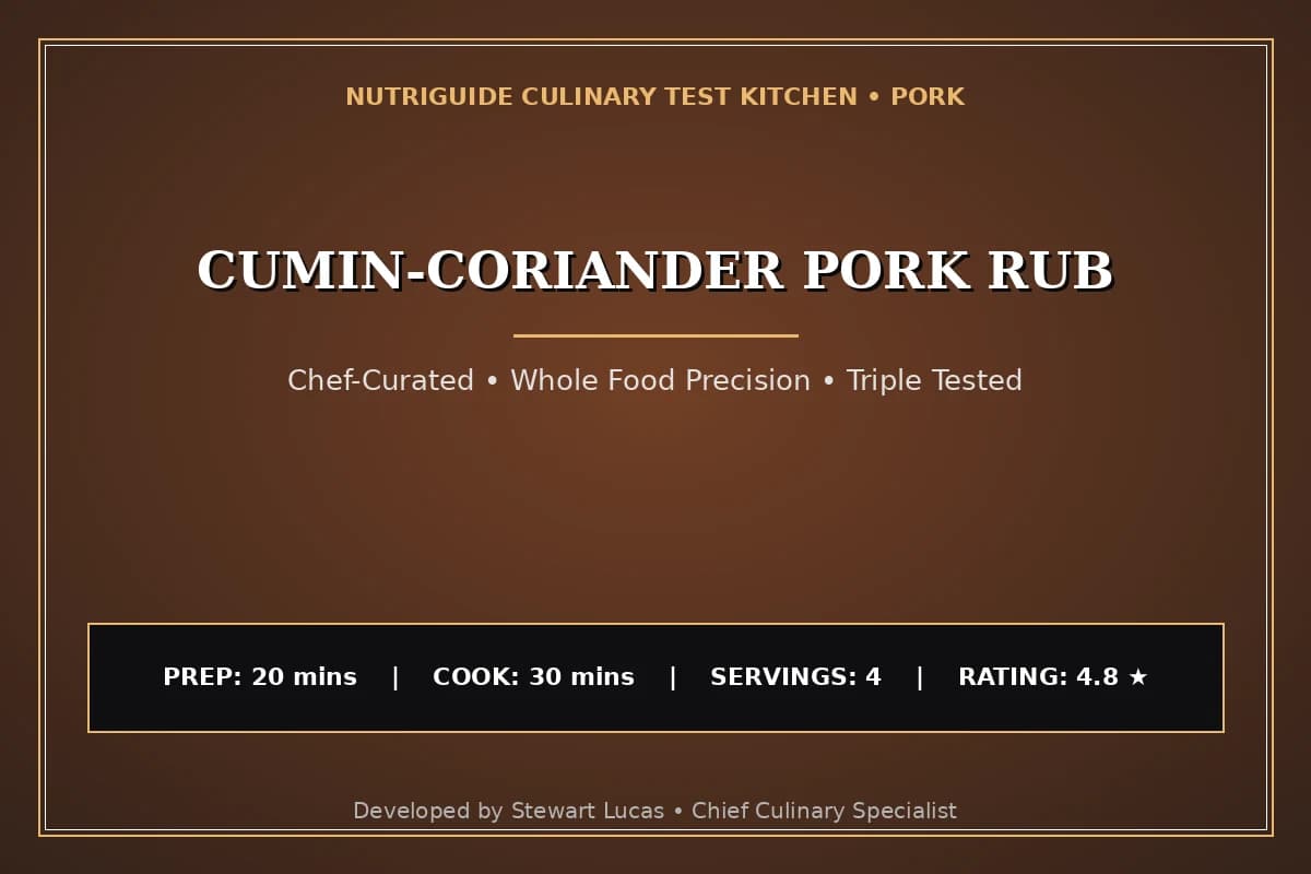 Cumin-Coriander Pork Rub