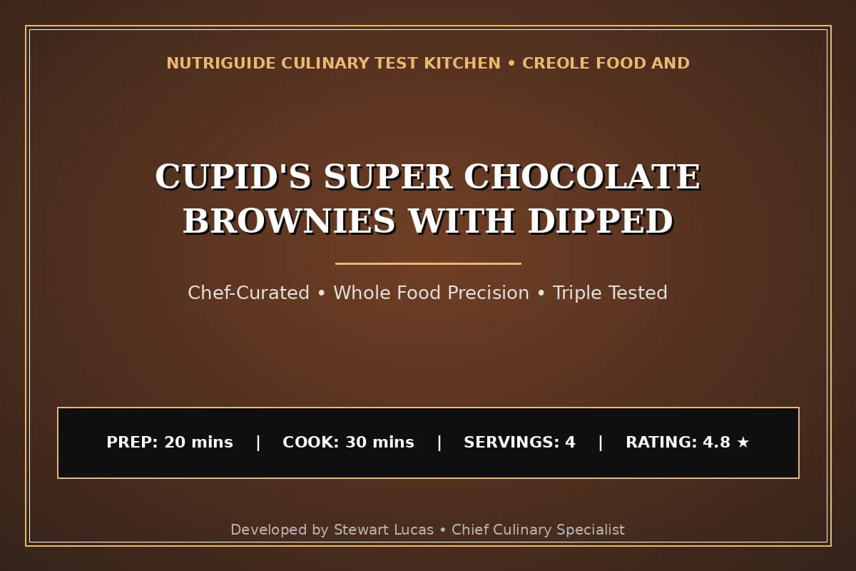 Cupid'S Super Chocolate Brownies With Dipped