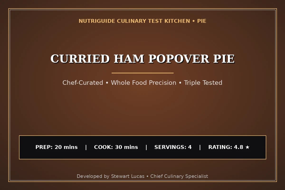 Curried Ham Popover Pie