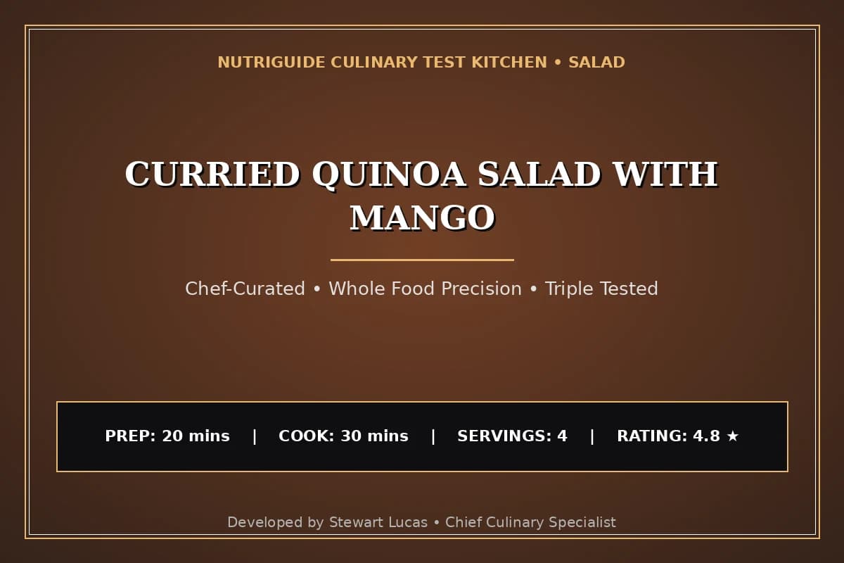 Curried Quinoa Salad With Mango