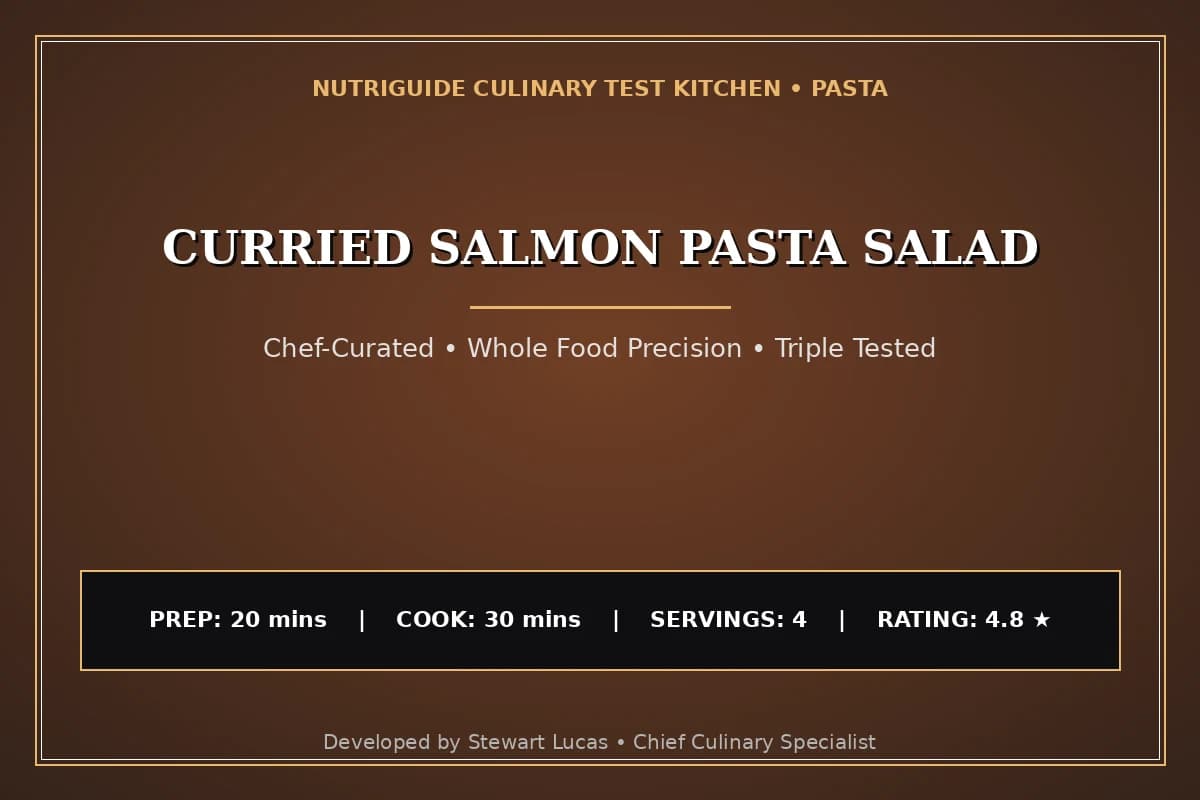 Curried Salmon Pasta Salad