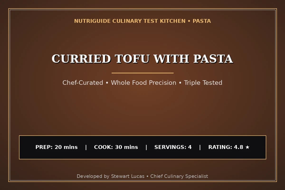 Curried Tofu With Pasta