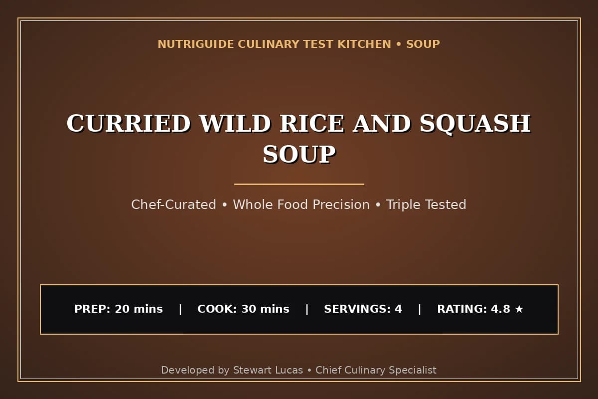 Curried Wild Rice And Squash Soup
