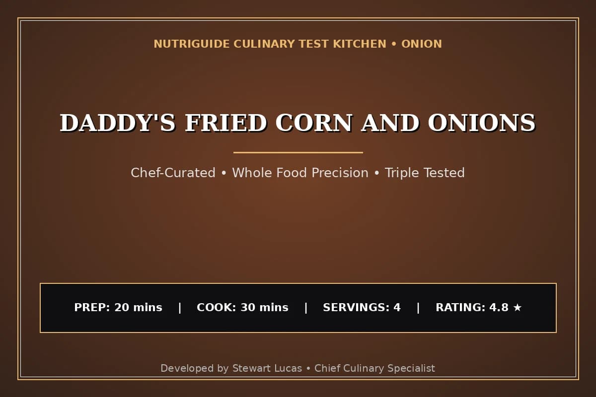 Daddy'S Fried Corn And Onions