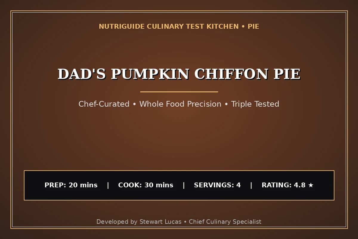 Dad'S Pumpkin Chiffon Pie