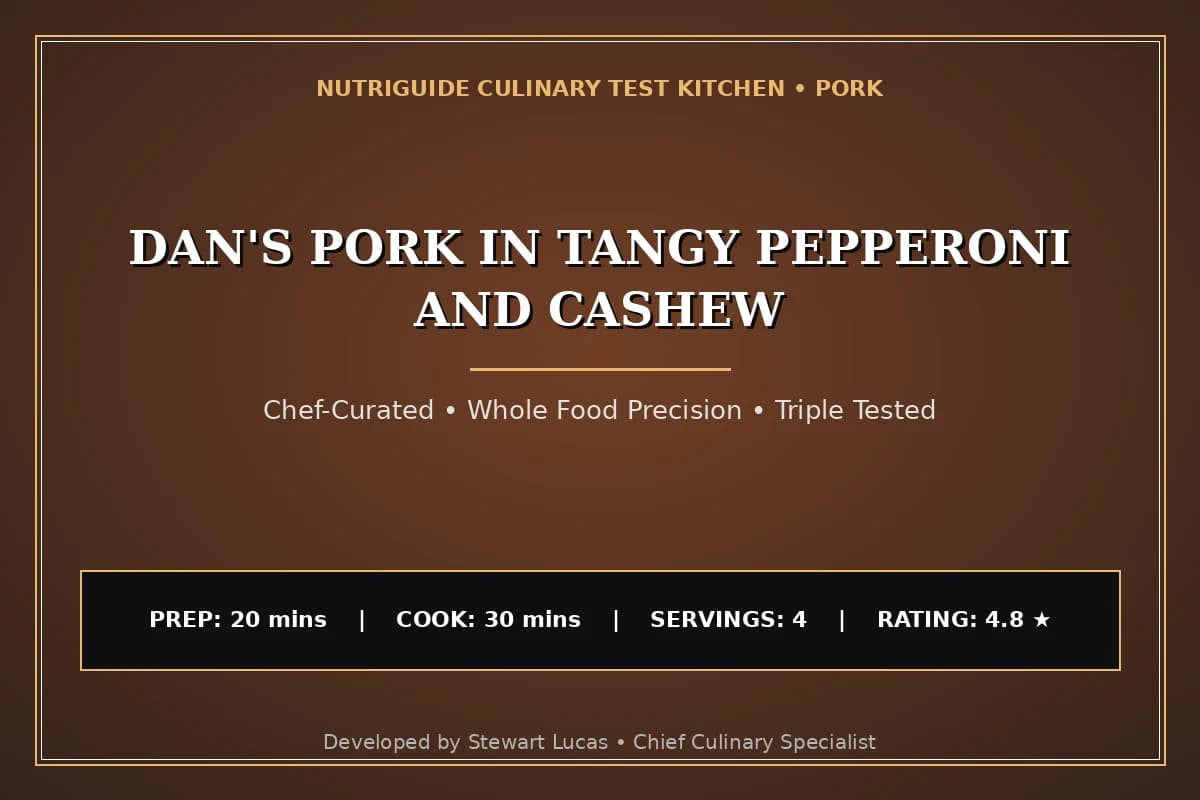 Dan'S Pork In Tangy Pepperoni And Cashew