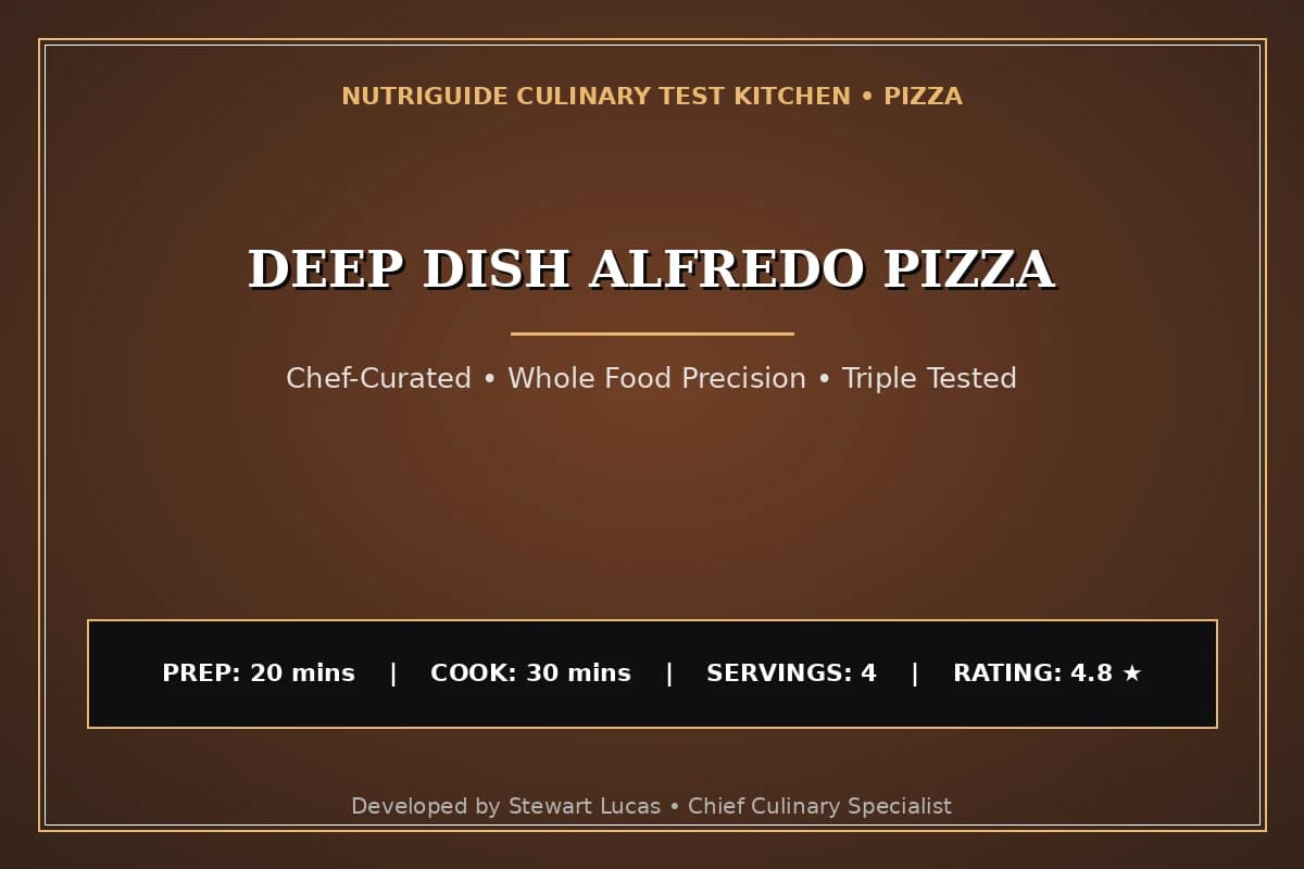 Deep Dish Alfredo Pizza