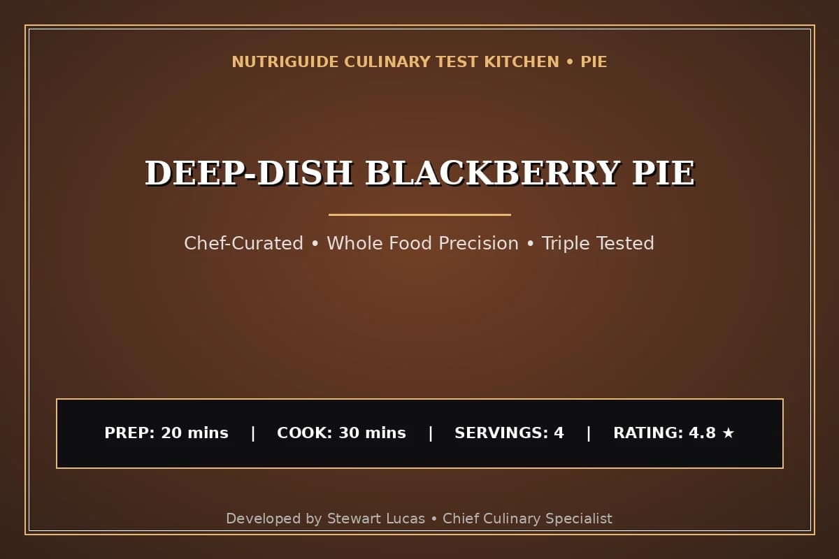Deep-Dish Blackberry Pie