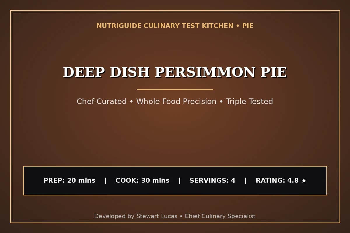 Deep Dish Persimmon Pie