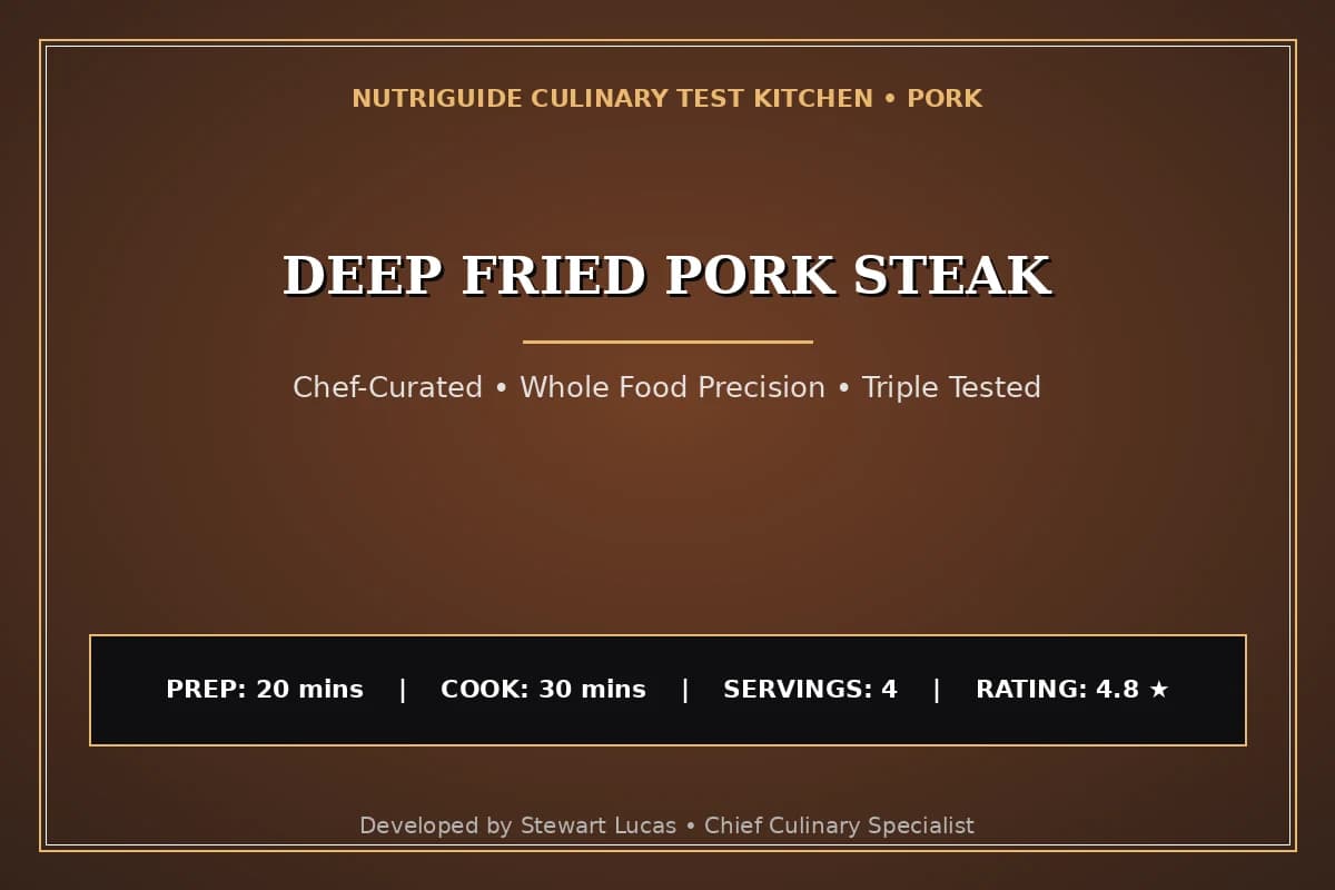 Deep Fried Pork Steak