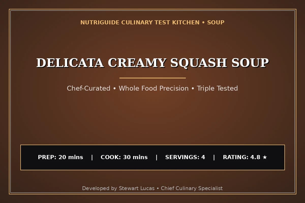 Delicata Creamy Squash Soup