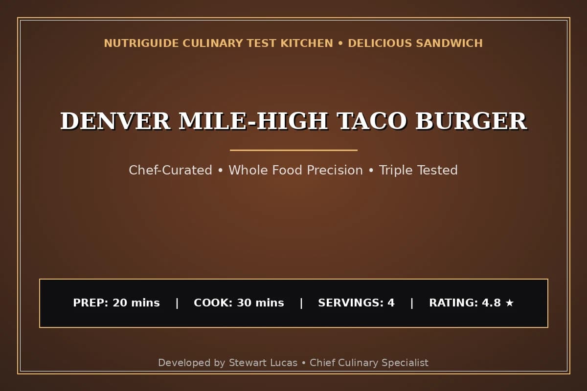 Denver Mile-High Taco Burger